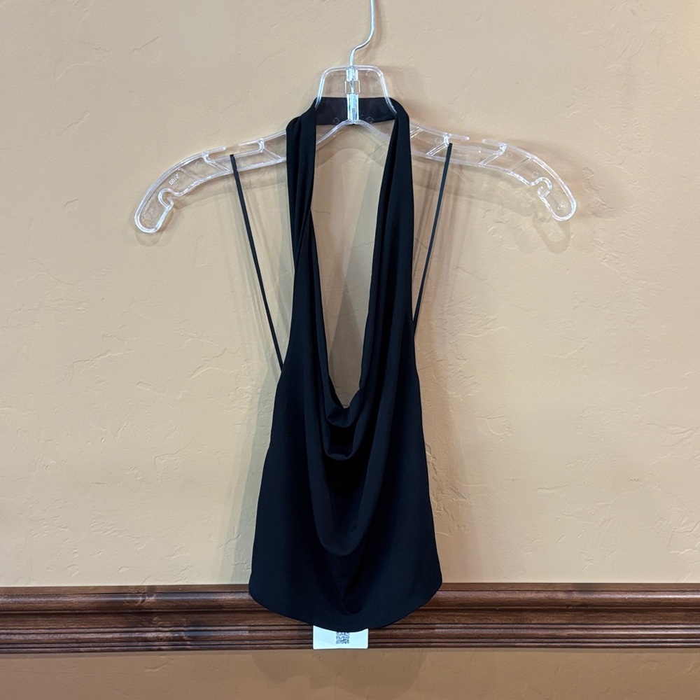 NWT BERSHKA Elegant Black Top